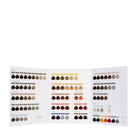 permanent and demi-permanent colour chart