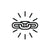 Black chain link icon on a white background