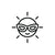Icon of a sun wearing sunglasses with a smiley face.